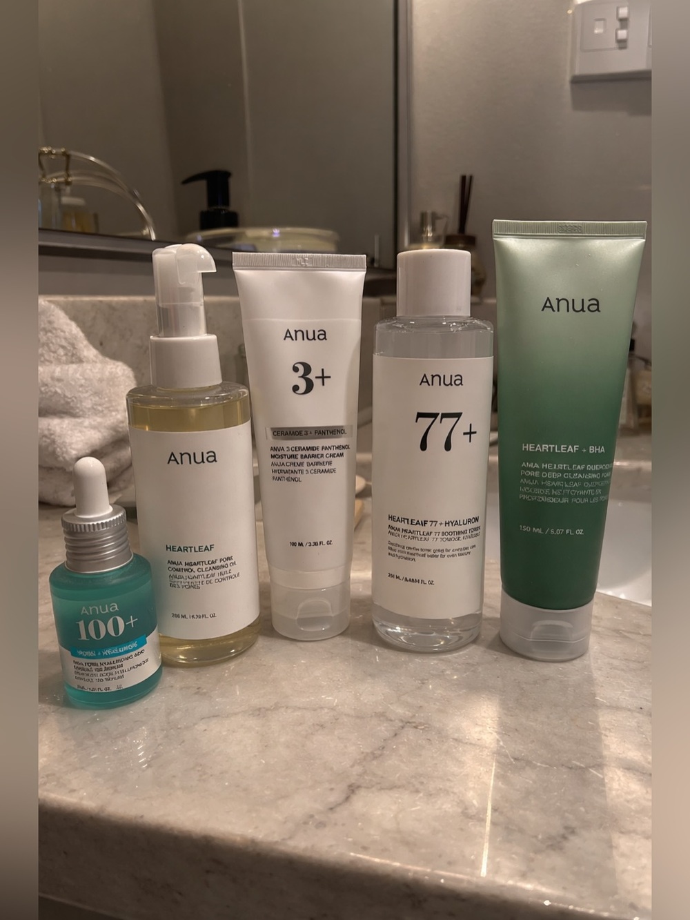 Viral ANUA Green Skincare Full Set - Heartleaf & Hydration Collection Bundle